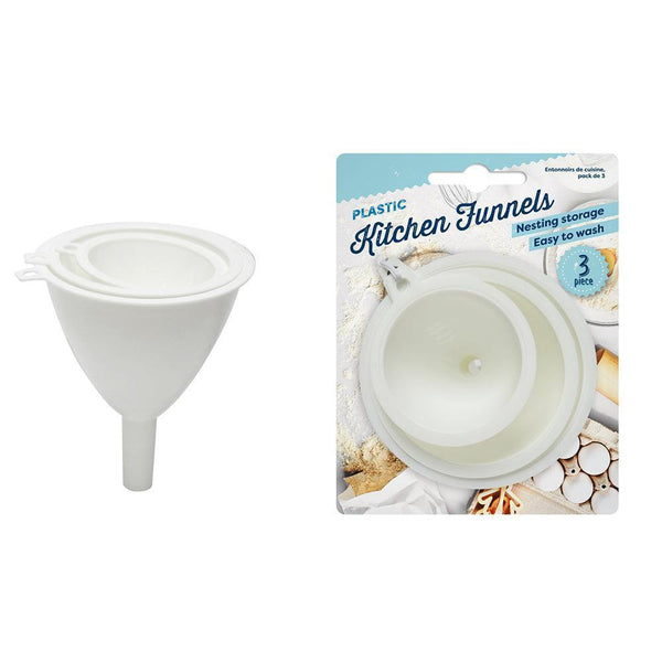 Plastic Kitchen Funnels | 3 Piece - Choice Stores