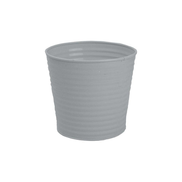 Rowan Metal Ribbed Pot | Assorted Colour |13cm - Choice Stores