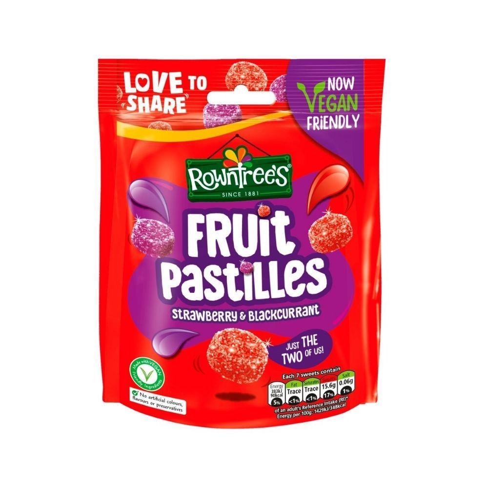 Rowntree&#39;s Fruit Pastilles Strawberry And Blackcurrant | 143g - Choice Stores