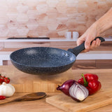 Russell Hobbs Blue Marble Non-Stick Frying Pan | 24cm - Choice Stores