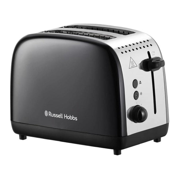 Russell Hobbs Long Slot 2 Slice Black Toaster | 1670W - Choice Stores