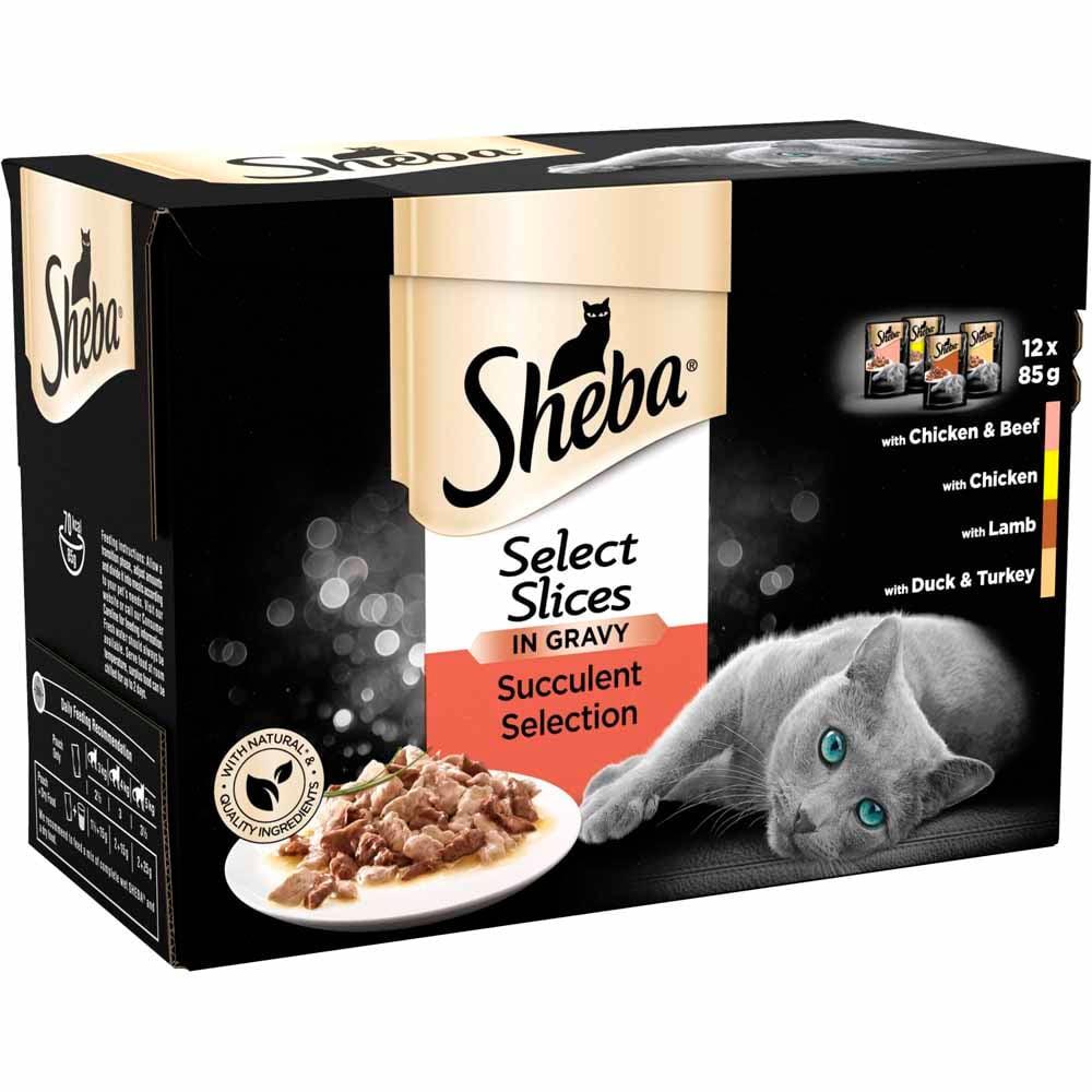 Sheba Select Slices Succulent Cat Food Pouches in Gravy | 12 x 85g - Choice Stores