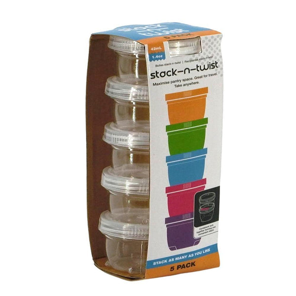 Stack-N-Twist Storage Tub 42ml | Pack of 5 - Choice Stores