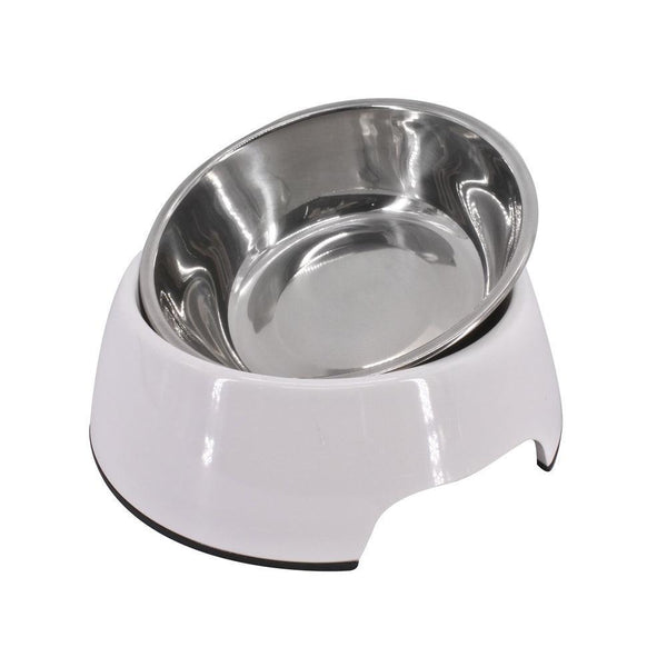 Stainless Steel Pet Bowl with Melamine Base - Choice Stores