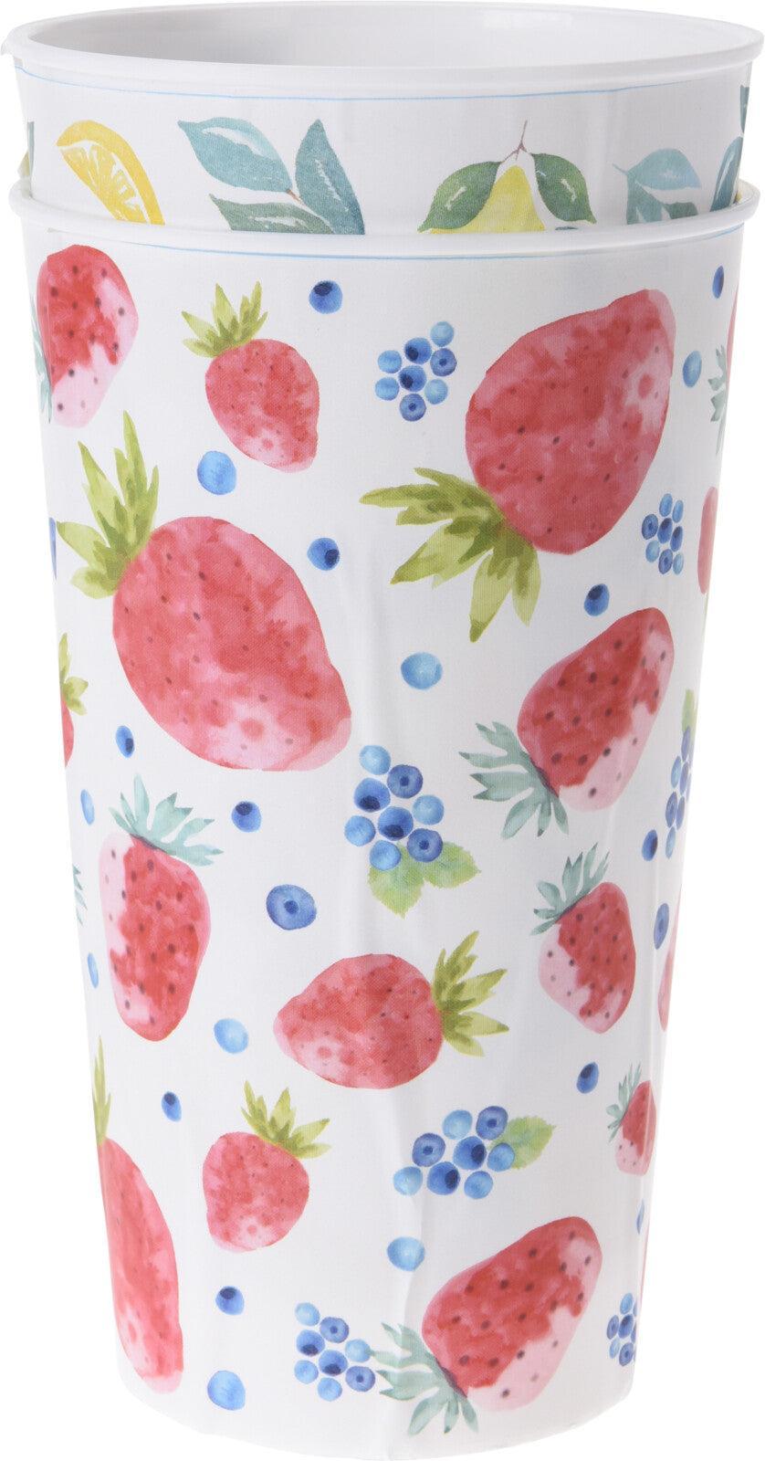 Summer Fruity Design Plastic Cups | 2 Pack - Choice Stores
