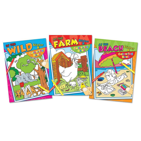 Tallon Colouring & Sticker Book | 3 Assorted Designs - Choice Stores