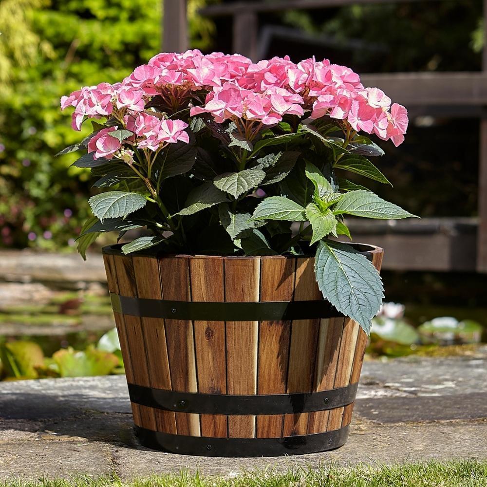 Tom Chambers Applewood Barrel Planter | Small - Choice Stores