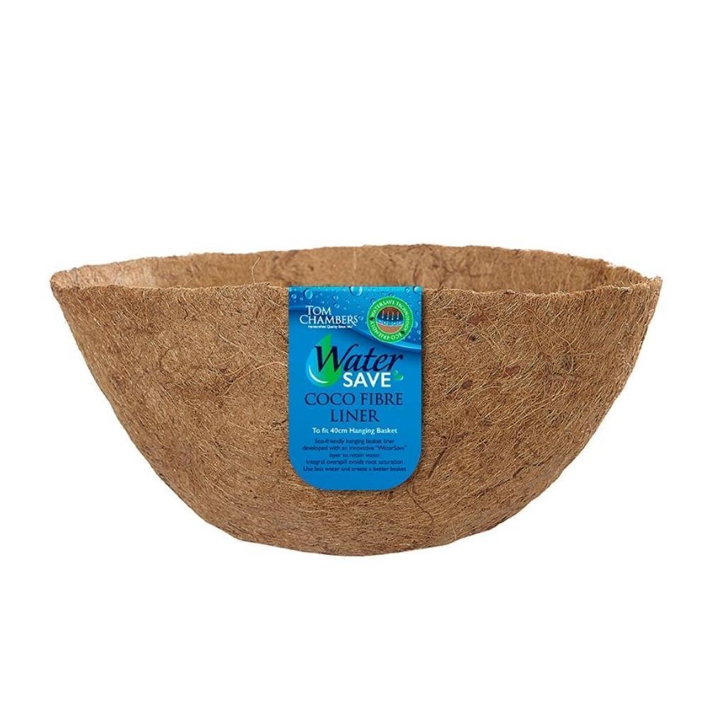 Tom Chambers Water Save Coco Hanging Basket Liner | 40cm - Choice Stores