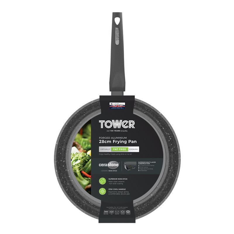 Tower Cerastone Forged Frying Pan Graphite - Choice Stores