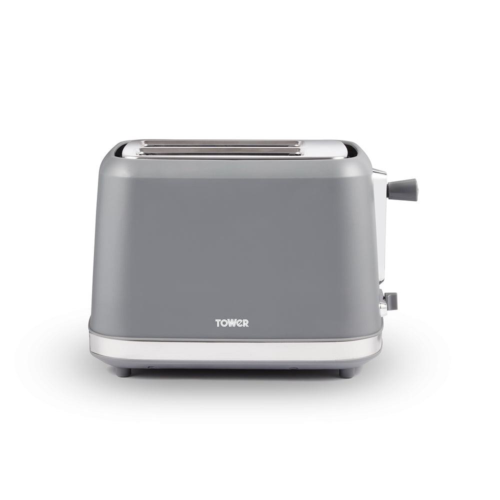 Tower Odyssey 2 Slice Grey Toaster with Chrome Accents - Choice Stores