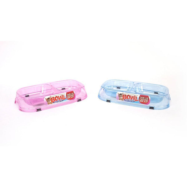 UBL Clear Double Cat Bowl | 2 Assorted - Choice Stores
