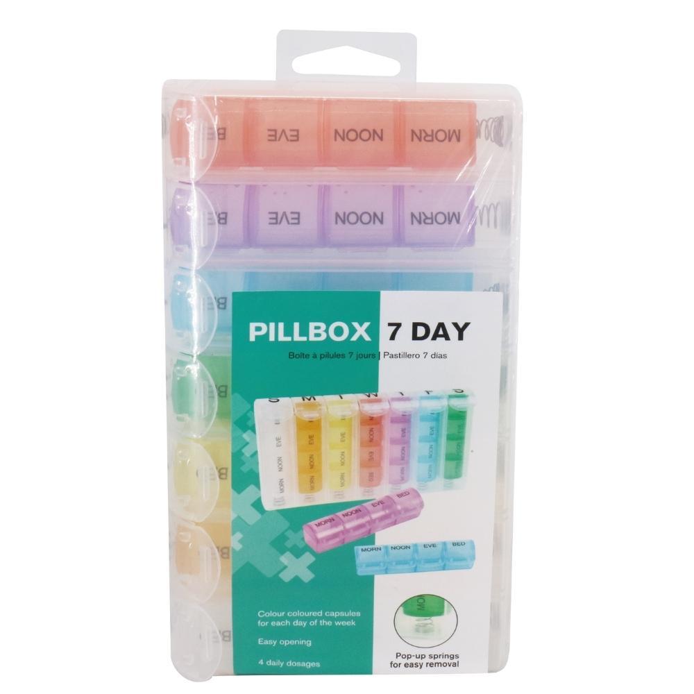 UBL Colour Coded 7 Day Pill Box Organiser - Choice Stores