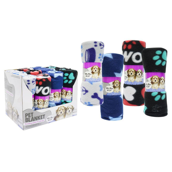 UBL Fleece Pet Blanket 4 Assorted | 100 x 70cm - Choice Stores