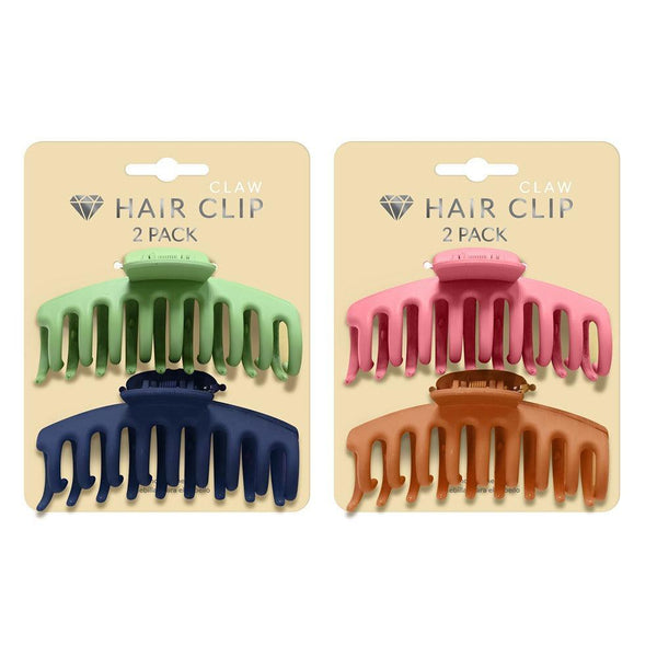 UBL Round Hair Claw Assorted | Pack of 2 - Choice Stores