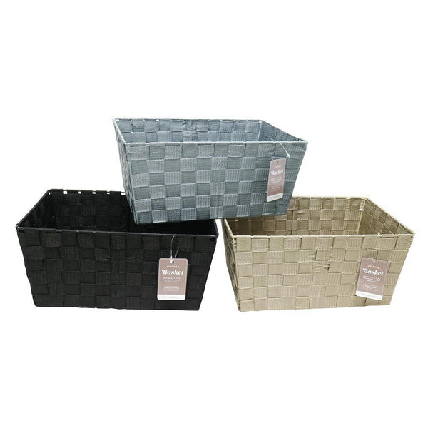 UBL Woven Basket 3 Assorted Colours |33 x 24 x 16cm - Choice Stores