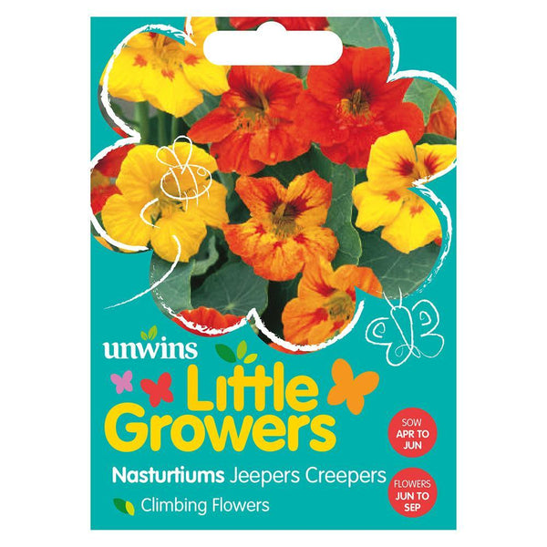 Unwins Little Growers Nasturtium Jeepers Creepers Seeds - Choice Stores