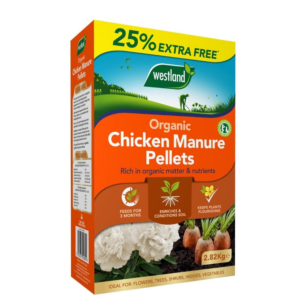 Westland Organic Chicken Manure Pellets | 2.25kg + 25% Extra Free - Choice Stores