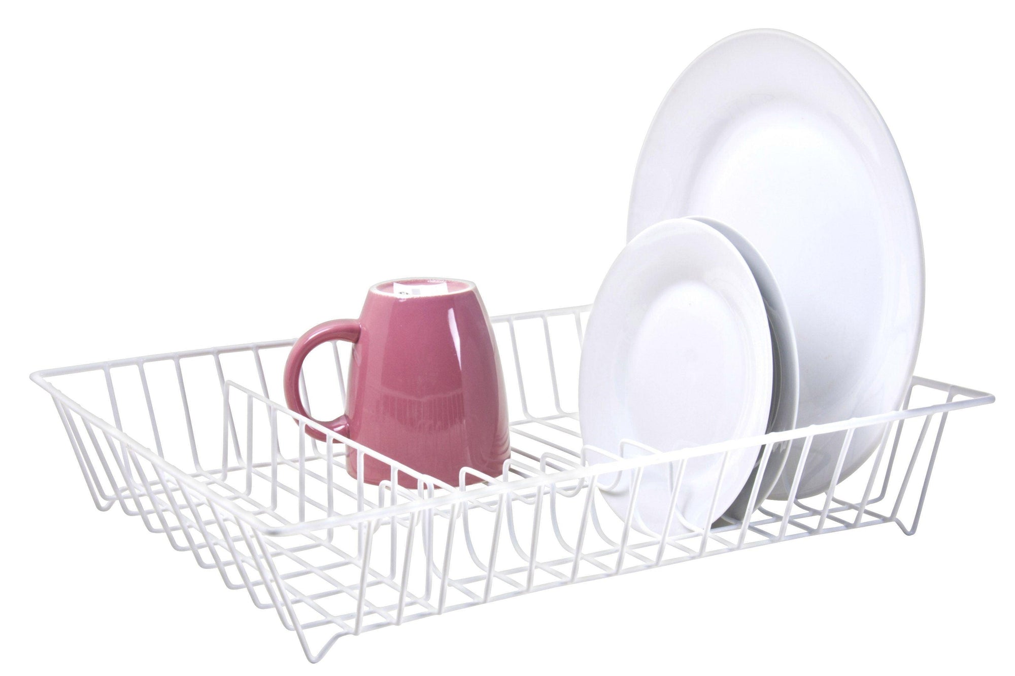 White Metal Dish Drainer | 43 x 35 x 7.5cm - Choice Stores