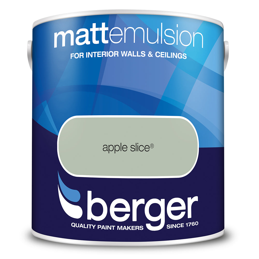 berger walls and ceilings matt emulsion paint  apple slice