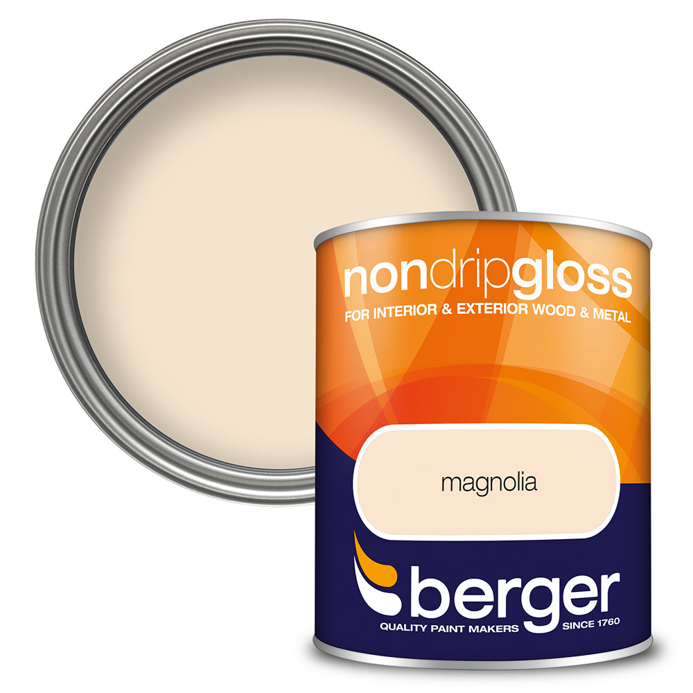berger non drip gloss interior and exterior paint  magnolia