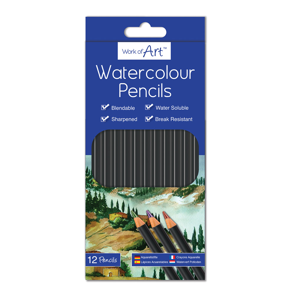 Work of Art Water Colour Pencils | Pack of 12
