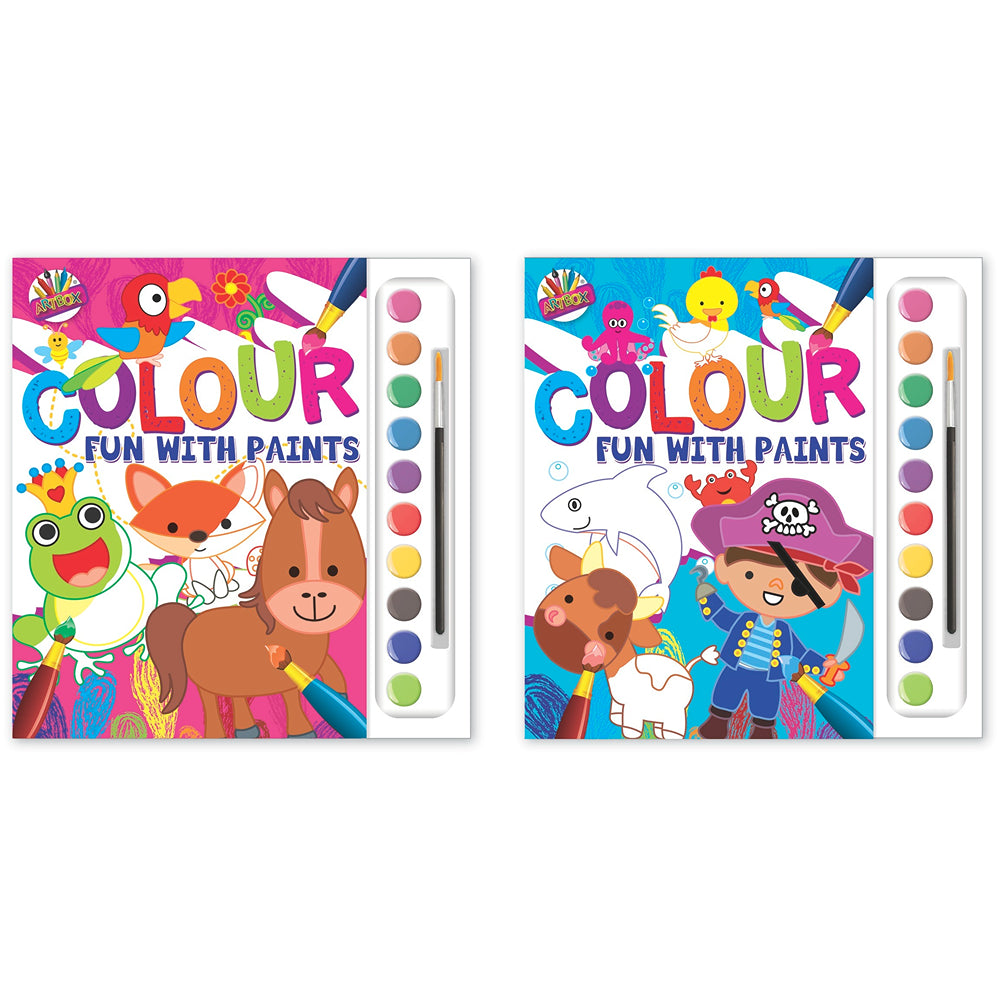 Artbox Colouring Fun With 10 Paints And 1 Brush | Kids Painting