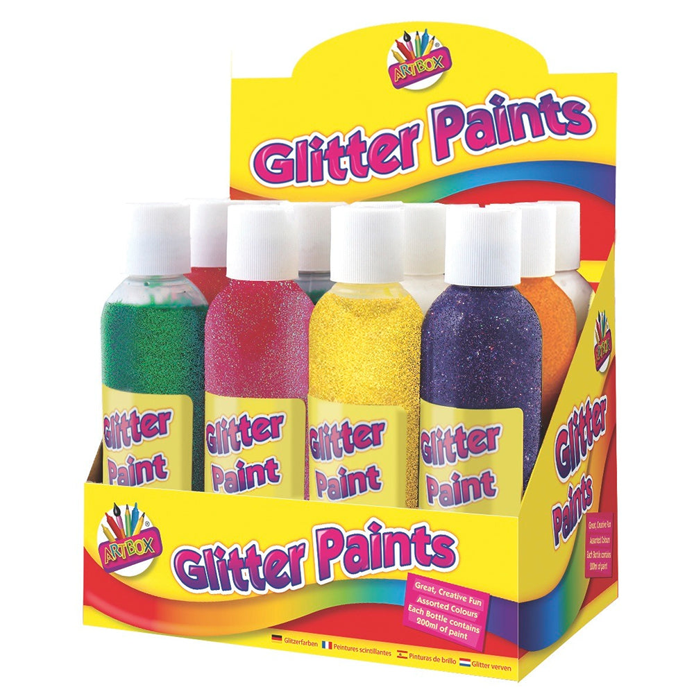 Artbox Glitter Paints 4 Assorted Colours | 200ml
