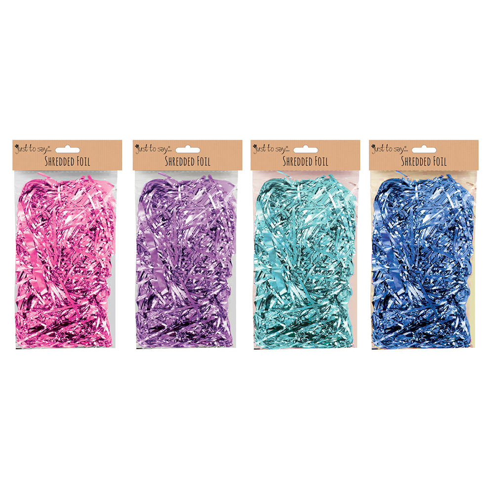 Just to Say Foil Shred 4 Assorted Colours | 35g x 2mm