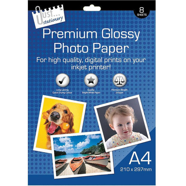 Premium A4 Glossy Photo Paper | Pack of 8 - Choice Stores