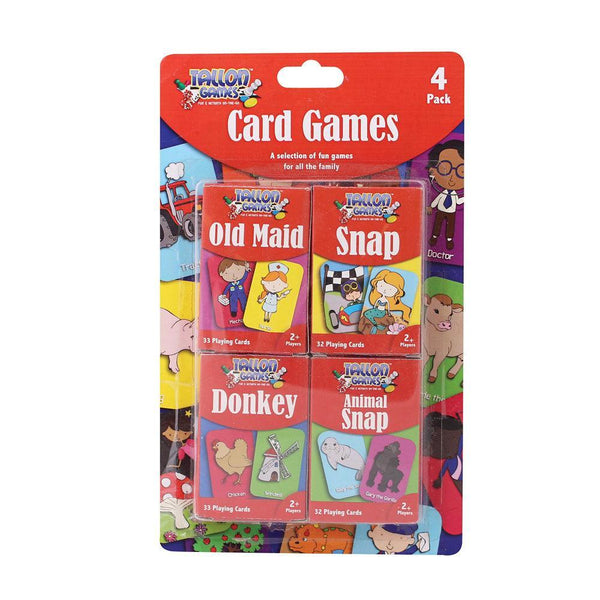 Tallon Childrens Games Playing Cards | Pack of 4 - Choice Stores