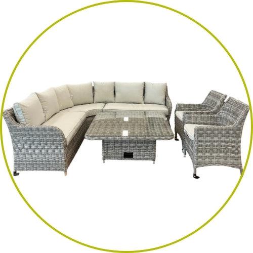 Lifestyle Living 7 & 8 Seater Furniture Set