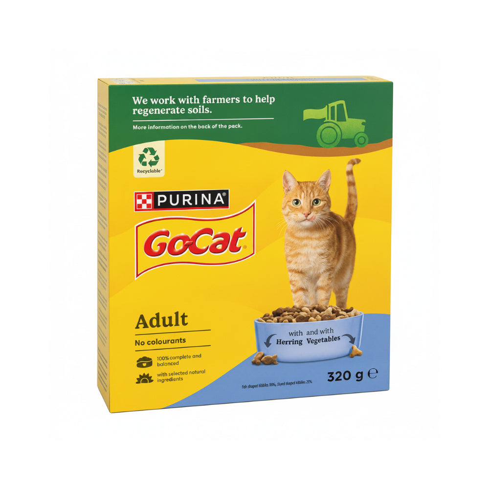 Go Cat Herring and Vegetable Cat Food - 320g