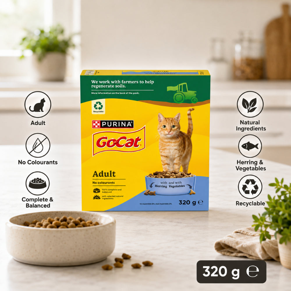 Go Cat Herring and Vegetable Cat Food - 320g