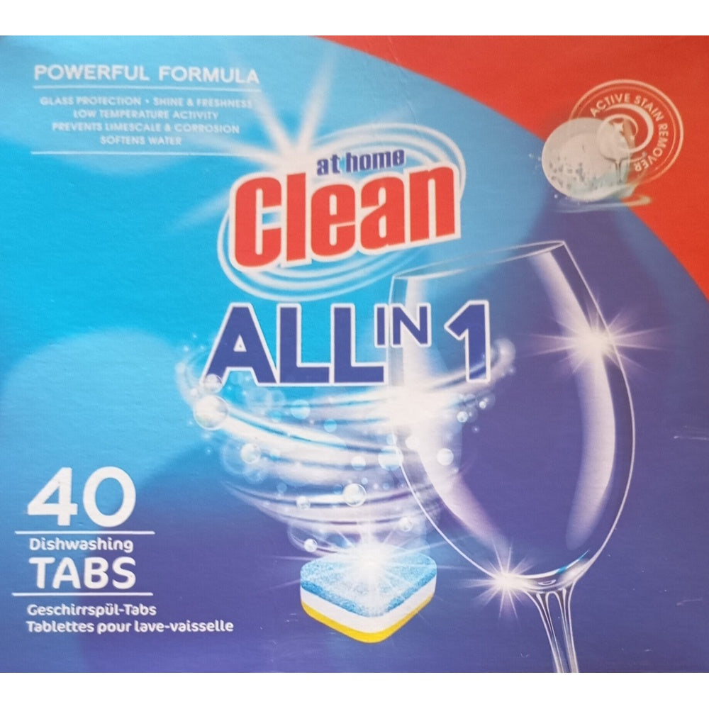 At Home Clean Dishwasher Tabs | 40 Pack