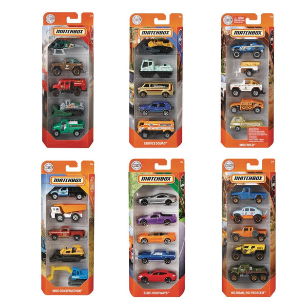 Matchbox Die Cast | Pack of 5 | Assorted Models