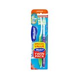 Wisdom XtraClean Toothbrush | Pack of 2, Medium Bristles, Flexible Neck