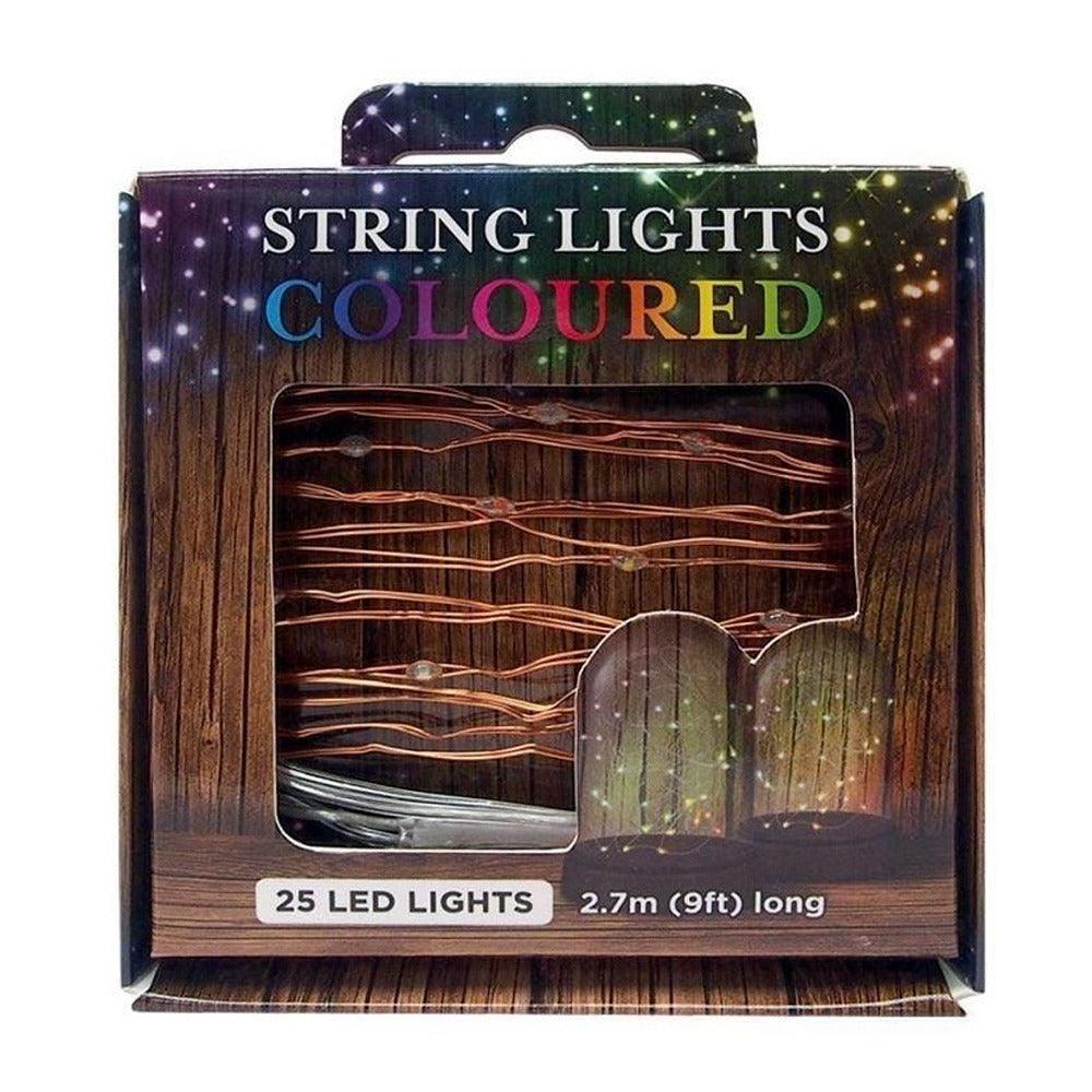 25 Bulb LED String Coloured Lights - Choice Stores