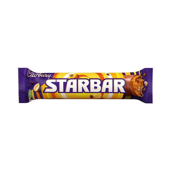 Cadbury's Starbar Milk Chocolate Bar | 49g, Caramel and Roasted Peanut