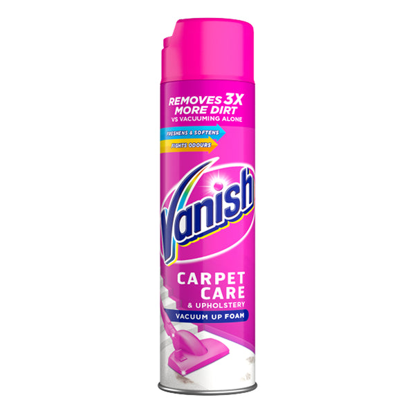 Vanish Carpet Care & Upholstery Vacuum Up Foam | Odour-Fighting Cleaning Solution