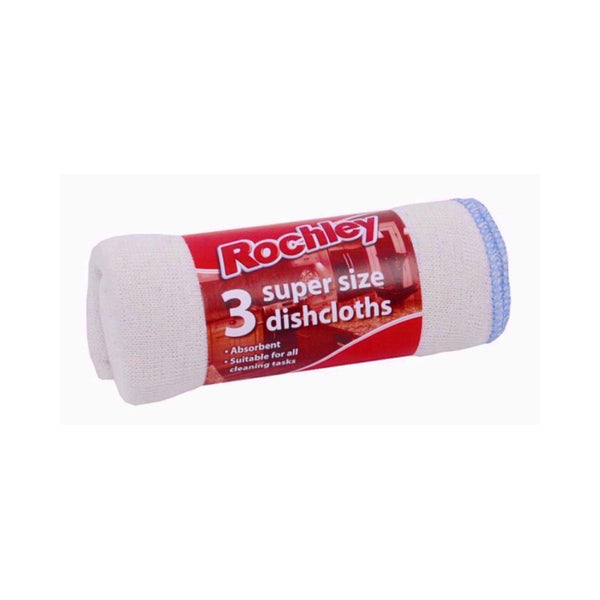 Rochley Extra Large Dishwashing Cloths for Kitchen | Pack of 3