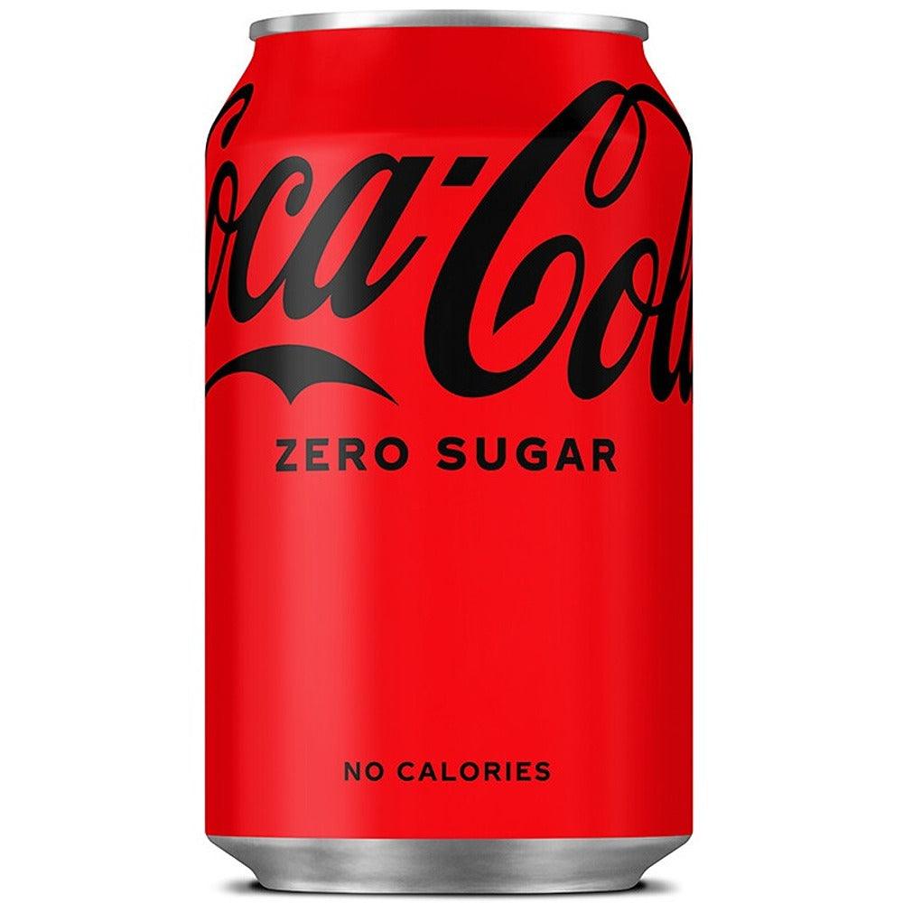 Coke Zero Can 330ml - Zero Sugar, No Calories, Classic Taste
