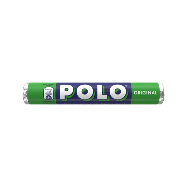 Polo Tube Singles Mints | Original Mint Flavour, Ring-Shaped, Roll-Style Tube