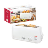 Quest White Toaster - 4 Slice - 1400W
