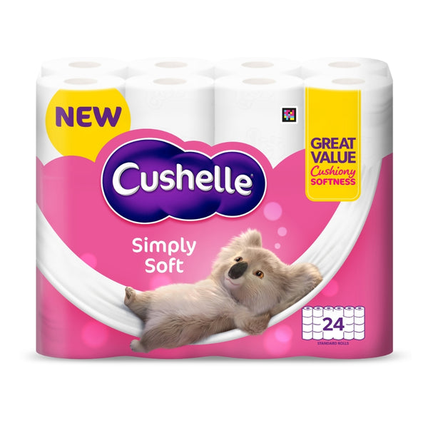 Cushelle White Toilet Roll | 24 Pack