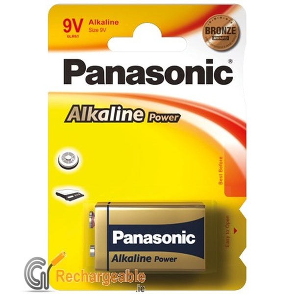 Panasonic Alkaline Power 9V Battery - Single Pack - 6LR61