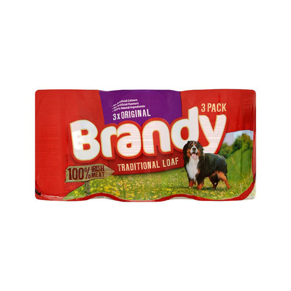 Brandy Original Loaf Dog Food | Pack of 3, 1.2kg, 100% Irish Meat