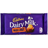 Cadbury Dairy Milk Whole Nut: Rich chocolate with crunchy hazelnuts