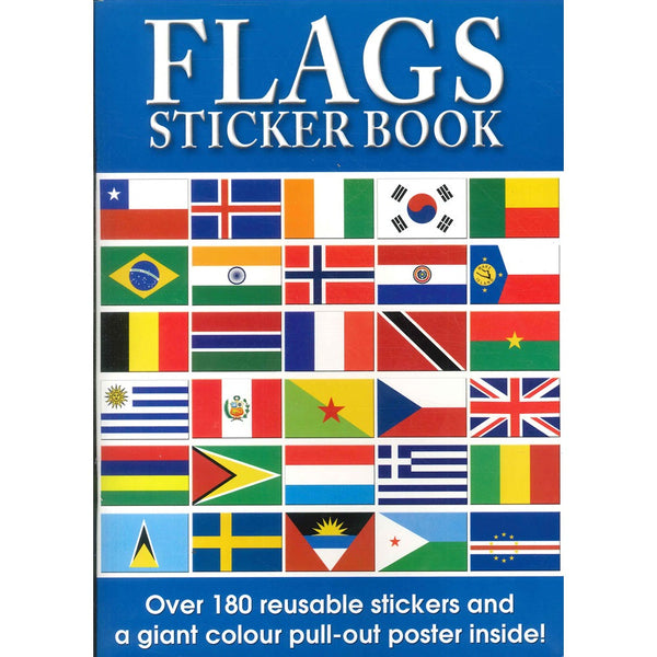 Alligator Flag Sticker Book World Flags | Over 180 Stickers, Pull-Out Poster