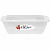 Beaufort Clip Seal Rectangular Food Storage Container | 2 Litre, Clear