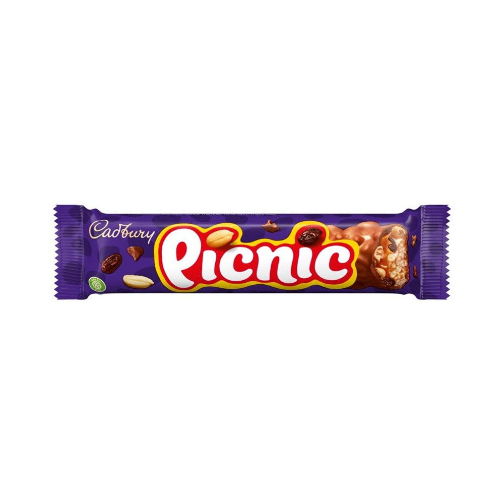 Cadbury's Picnic Chocolate Bar | 48g, Crunchy Peanut Pieces, Raisins
